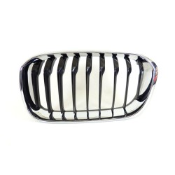 Grille de rein de base LCI chromée et noire gauche N/S - Pièce d'origine BMW 51137371747