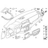 Tableau de bord Lci Console avant Garniture noire - Pièce d'origine BMW 51456967469
