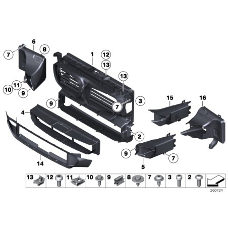 LCI Conduit d'air de ventilation de frein avant droit O/S - Pièce d'origine BMW 51747331792