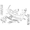 Garniture de grille de phare antibrouillard avant de pare-chocs LCI gauche N/S - Pièce d'origine BMW 51117198895 Garniture de grille de phare antibrouillard avant de pare-chocs LCI gauche N/S - Pièce d'origine BMW 51117198895
