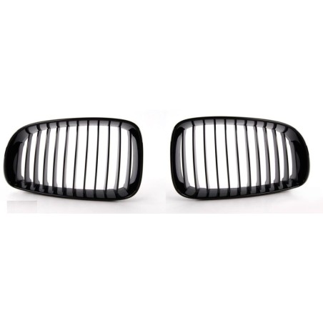 Ensemble de grilles centrales avant LCI en noir pour pare-chocs - Pièce d'origine BMW 51710441920/51710441921.