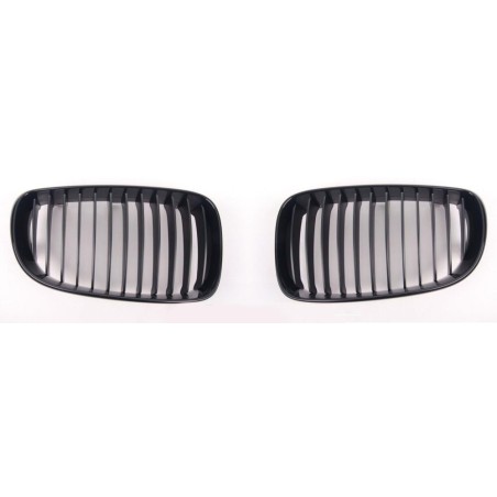 Ensemble de grilles centrales avant LCI en noir pour pare-chocs - Pièce d'origine BMW 51710441920/51710441921.