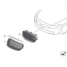 Ensemble de calandre centrale avant LCI chromée - Pièce d'origine BMW 51137179655/51137179656
