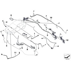 Pièce d'origine BMW 61129357961 : faisceau de câblage du système PDC pour pare-chocs avant M Sport LCI.