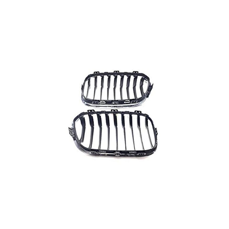 Ensemble de grilles supérieures de calandre avant M Sport LCI - Pièce d'origine BMW 51137371686/51137371685