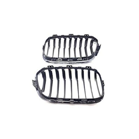 Ensemble de grilles supérieures de calandre avant M Sport LCI - Pièce d'origine BMW 51137371686/51137371685