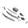 Pièce automobile d'origine LCI - Garniture de grille inférieure droite du pare-chocs avant - Pièce d'origine BMW 51117222848. Pièce automobile d'origine LCI - Garniture de grille inférieure droite du pare-chocs avant - Pièce d'origine BMW 51117222848.