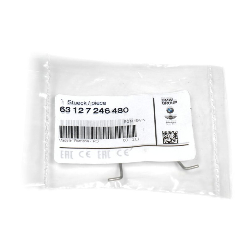 Clip de ressort de couvercle d'ampoule de phare LCI - Pièce d'origine BMW 63127246480