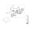 Capuchon de rétroviseur gauche LCI - Pièce d'origine BMW 51167229265