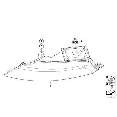 Indicateur de clignotant avant gauche LCI - Pièce d'origine BMW 63137176871