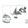 Boîtier de rétroviseur LCI gauche N/S - Pièce d'origine BMW 51167308647