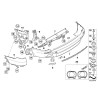 Bumper arrière droit LCI M avec réflecteur côté passager - Pièce d'origine BMW 63217158950 Bumper arrière droit LCI M avec réflecteur côté passager - Pièce d'origine BMW 63217158950