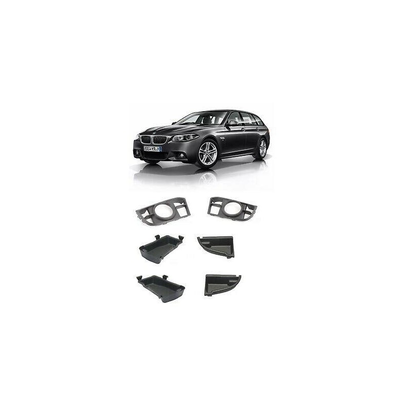 Ensemble de grille de pare-chocs avant LCI M Sport avec plaques - Pièce d'origine BMW 51118059002