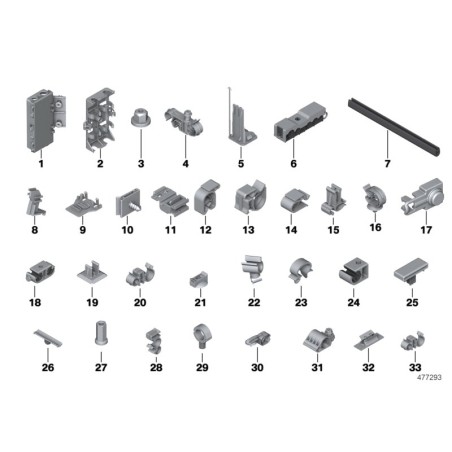 Support de connexion Plug-in LCI - Pièce d'origine BMW 61138372280