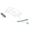 Réflecteur arrière gauche N/S du pare-chocs LCI - Pièce d'origine BMW 63147400207