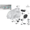 Ensemble de réparation de support de phare LCI - Pièce d'origine BMW 63117419598