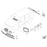Grille de pare-chocs avant droit en titane pour LCI Sport - Pièce d'origine BMW 51117130458 Grille de pare-chocs avant droit en titane pour LCI Sport - Pièce d'origine BMW 51117130458