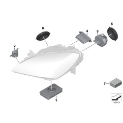 Module de feu de virage à LED - Droit - Pièce d'origine BMW 63117352492