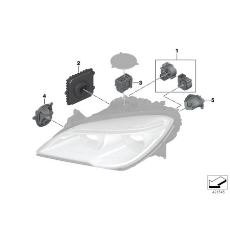 Module de feu de virage à LED droit - Pièce d'origine BMW 63117394904