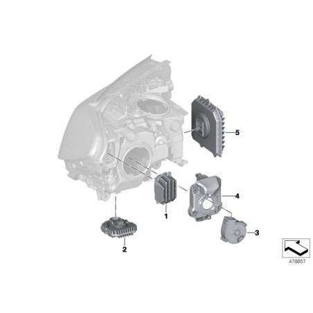 Affichage LED pour ventilateur - Pièce d'origine BMW 63117408686