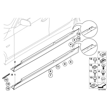 Bordure - Pièce d'origine BMW 51717066227