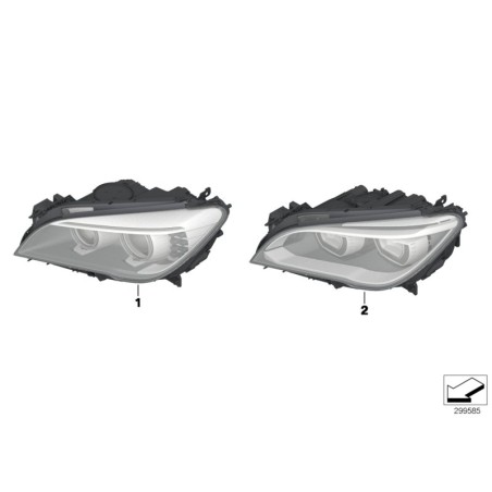 Phare avant à LED gauche - Pièce d'origine BMW 63117348501