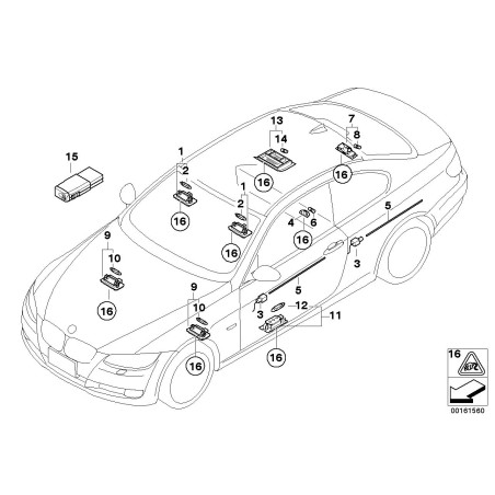 Éclairage LED - Pièce d'origine BMW 63319122419