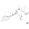 Feu clignotant gauche - Pièce d'origine BMW 63137165847