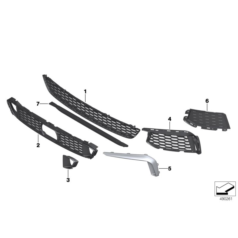 Finition gauche - Pièce d'origine BMW 51118063267