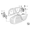 Support d'ampoule intérieur gauche pour le coffre - Pièce d'origine BMW 63217183841 Support d'ampoule intérieur gauche pour le coffre - Pièce d'origine BMW 63217183841