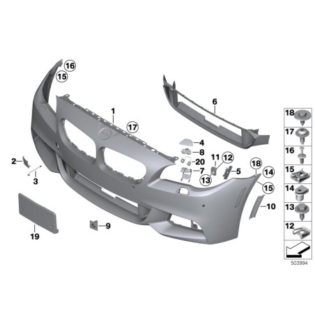 Support de plaque d'immatriculation - Pièce d'origine BMW 51118048167