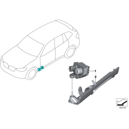 Module d'éclairage pour tapis lumineux - Pièce d'origine BMW 63177478448