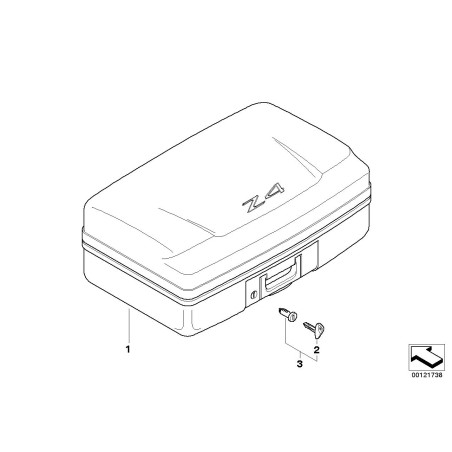 Cylindre de verrouillage avec clé - Pièce d'origine BMW 51252313284