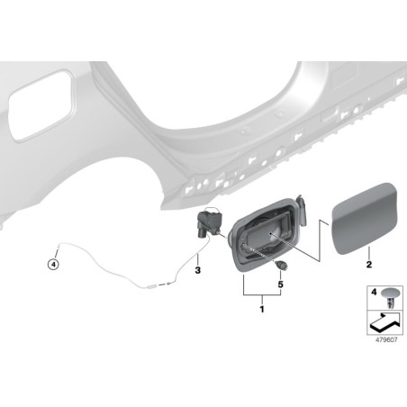 Goupille de verrouillage - Pièce d'origine BMW 51177378243