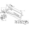 Cache haut-parleur droit beige - Pièce d'origine BMW 51418224048 Cache haut-parleur droit beige - Pièce d'origine BMW 51418224048