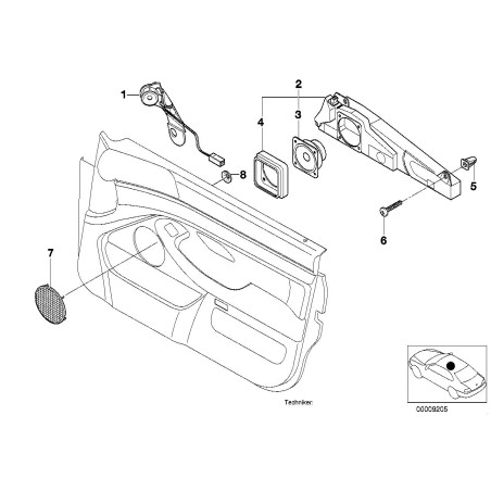 Haut-parleur - Pièce d'origine BMW 65138352688