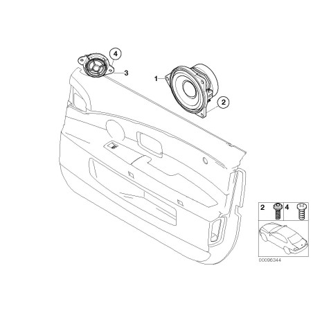 Haut-parleur - Pièce d'origine BMW 65139144975