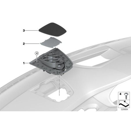 Système de haut-parleurs - Pièce d'origine BMW 65139276506