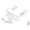 Grille inférieure du pare-chocs central - Pièce d'origine BMW 51112147206