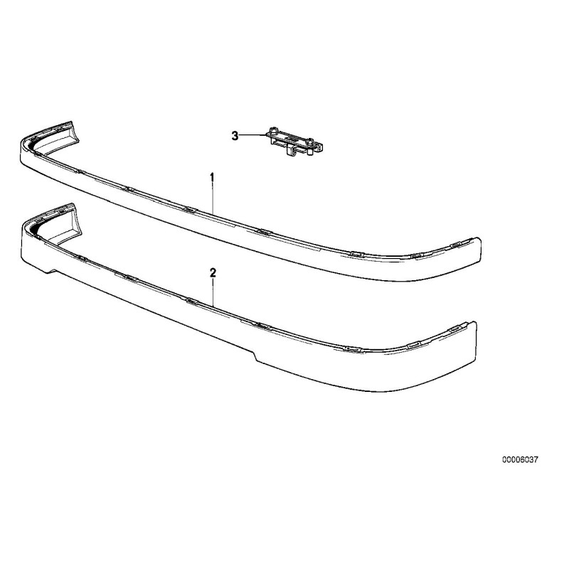 Becquet de lèvre avant inférieure - Pièce d'origine BMW 51711968488