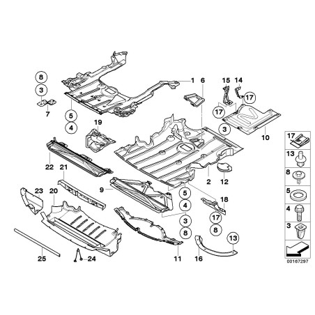 Joint inférieur de radiateur - Pièce d'origine BMW 51757145287