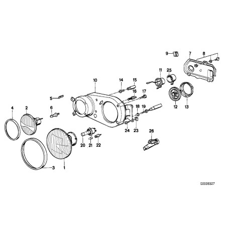 Phare avant gauche - Pièce d'origine BMW 63121369851