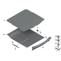 Tapis de sol du compartiment à bagages - Pièce d'origine BMW 51477438290