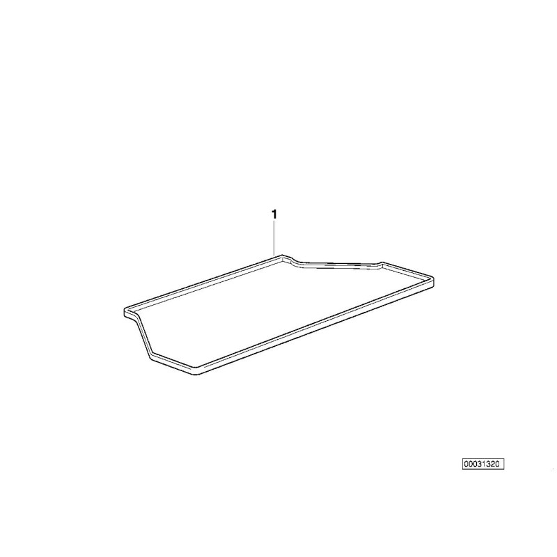 Tapis de compartiment à bagages - Pièce d'origine BMW 51470002726 Tapis de compartiment à bagages - Pièce d'origine BMW 51470002726
