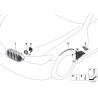 Grille de calandre centrale avant de luxe - Paire gauche droite - Pièce d'origine BMW 51137390865/51137390866