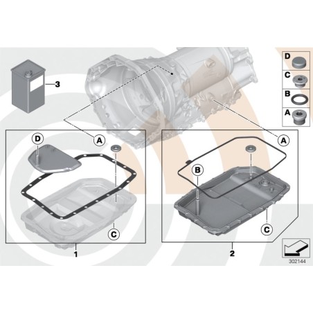 M1375.4 Huile de transmission automatique 1 litre - Pièce d'origine BMW 83220142516