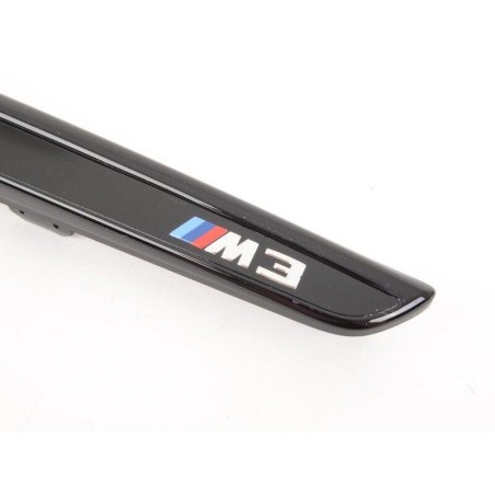 M3 Garniture de calandre d'aile noire brillante, paire gauche droite - Pièce d'origine BMW 51712356980/51712356981