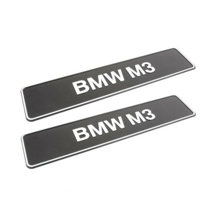 Ensemble de plaques d'identification de la série M3 - Pièce d'origine BMW 2x81850300855