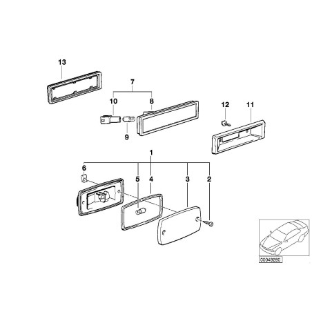 Marqueur latéral M3 - Pièce d'origine BMW 63141385419