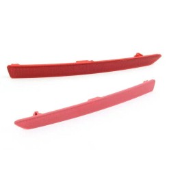 Paire de réflecteurs latéraux de pare-chocs arrière M4 rouge - Pièce d'origine BMW 63147848584/63147848583